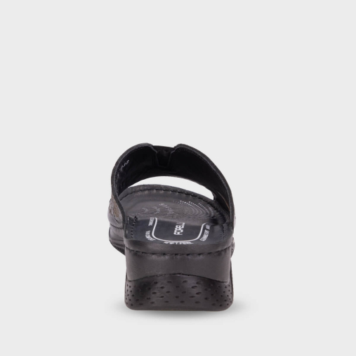 IRMA-H Kadın Deri Terlik Siyah - 3