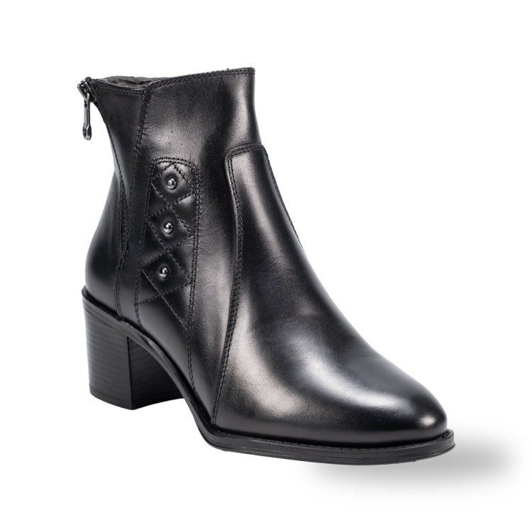 JASEN-G Kadın Deri Bot Siyah - Forelli (1)
