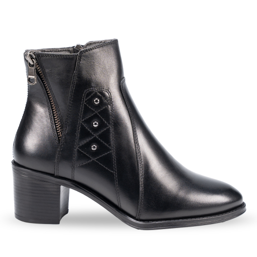 JASEN-G Kadın Deri Bot Siyah - 1
