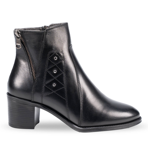 JASEN-G Kadın Deri Bot Siyah 