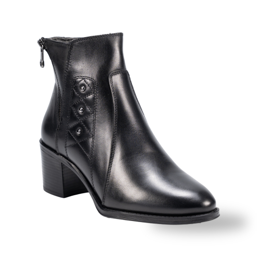 JASEN-G Kadın Deri Bot Siyah - Forelli (1)