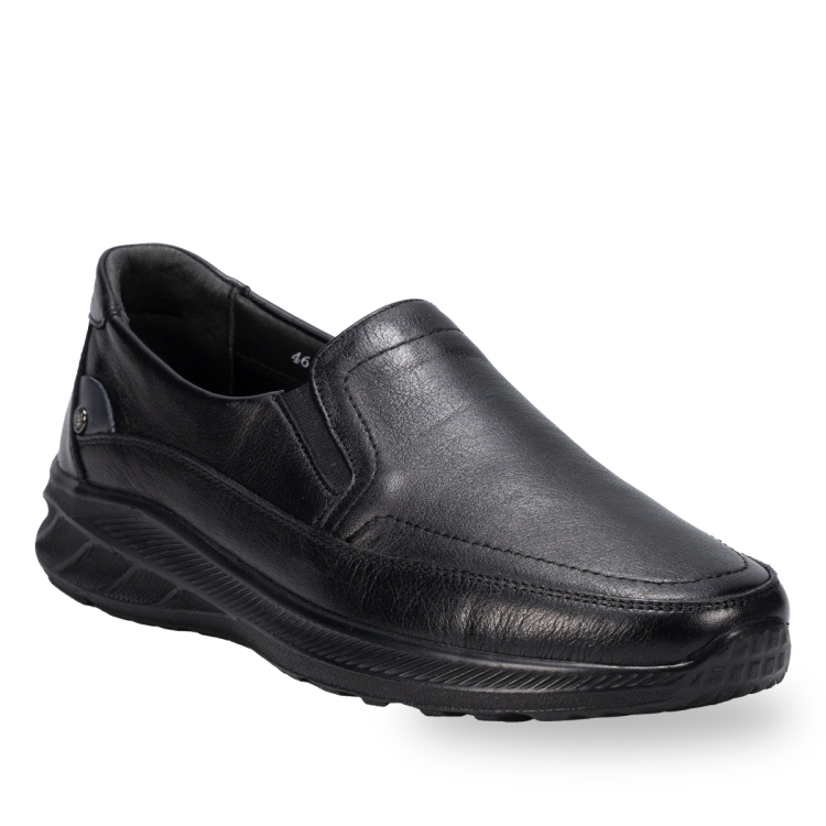 JONS-G Erkek Deri Ayakkabı Siyah - Forelli (1)