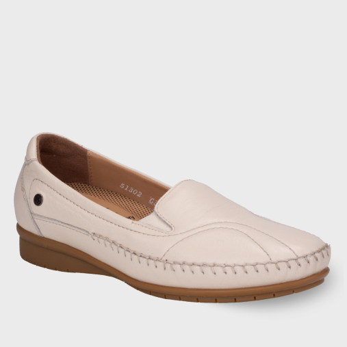 LADY-G Kadın Deri Hallux Ayakkabı Bej - 2