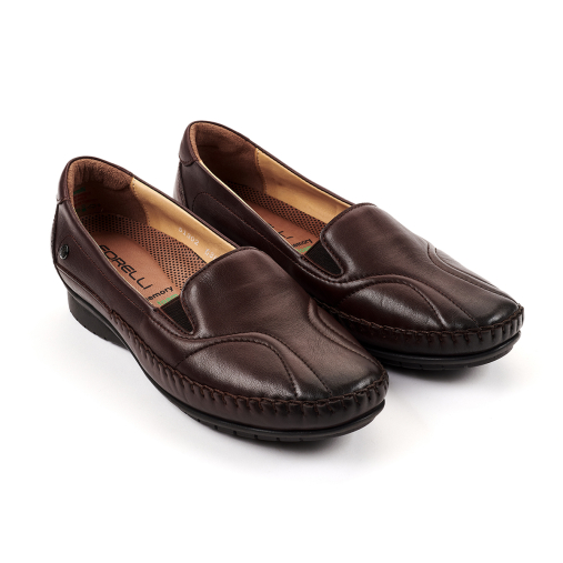 LADY-G Kadın Deri Hallux Ayakkabı Kahve - 4