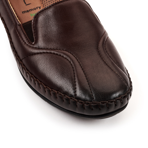 LADY-G Kadın Deri Hallux Ayakkabı Kahve - 5