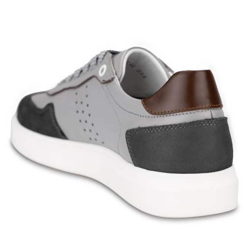 LEON-H Erkek Deri Ayakkabı Gri - 4