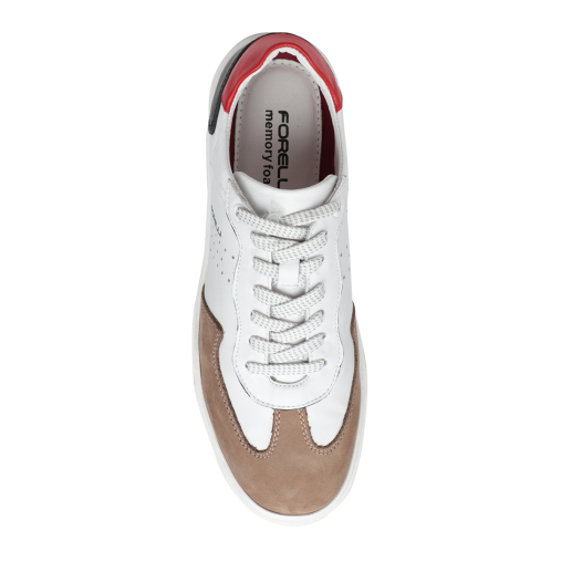 LEON-G Erkek Deri Ayakkabı Sütlü Kahve - Beyaz - 5