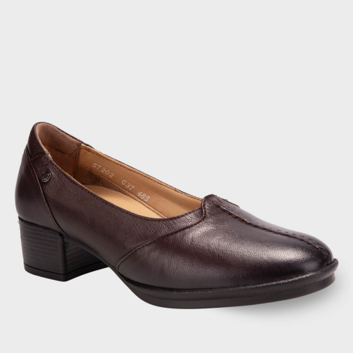 LEVIN-G Kadın Deri Ayakkabı Kahve - 2