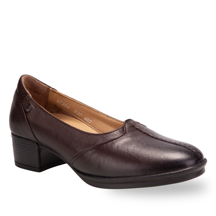 LEVIN-G Kadın Deri Ayakkabı Kahve - Forelli (1)