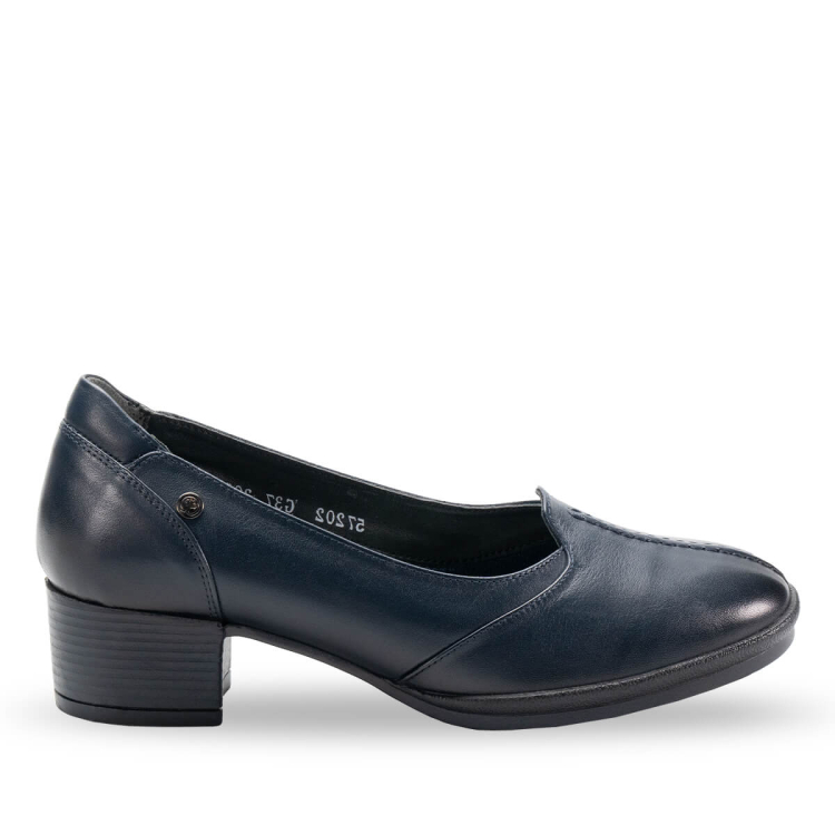 LEVIN-G Kadın Deri Ayakkabı Lacivert - Forelli