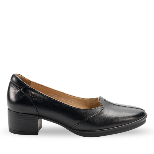 LEVIN-G Kadın Deri Ayakkabı Siyah - Forelli