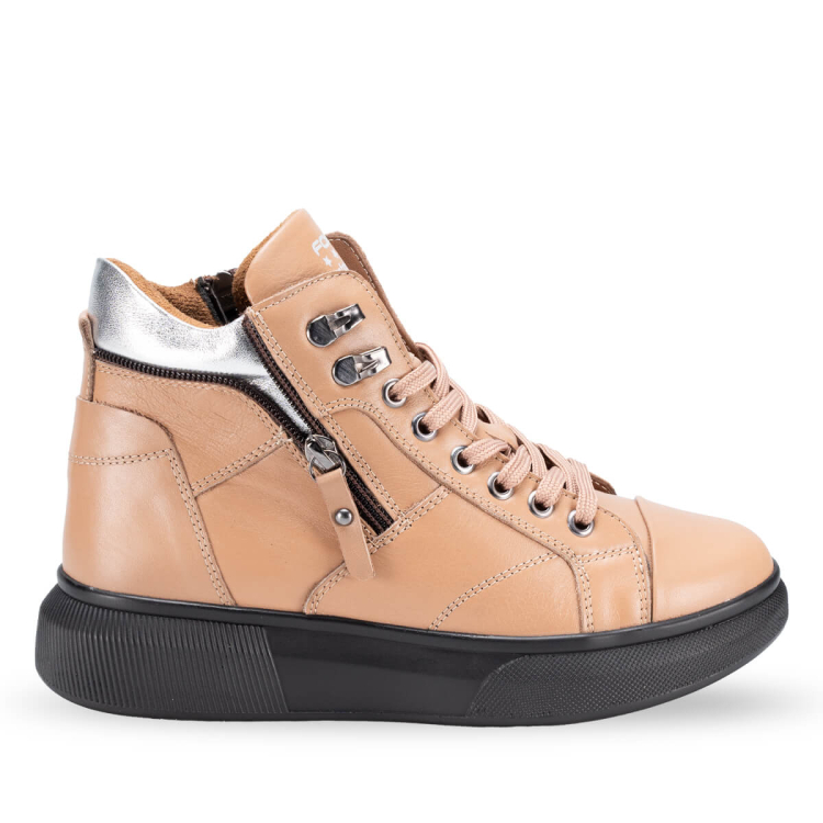 LEWA-G Kadın Deri Bot Vizon - Forelli