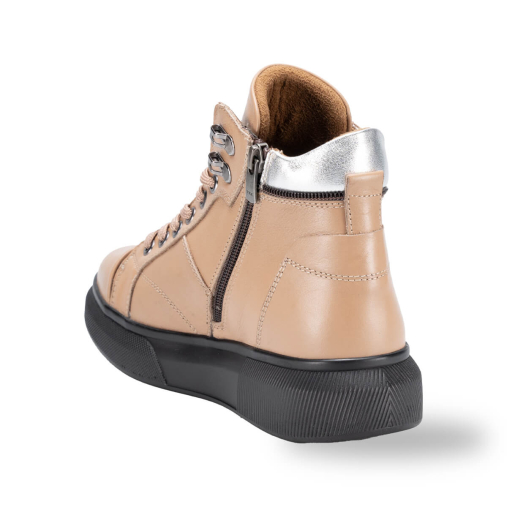 LEWA-G Kadın Deri Bot Vizon - 3