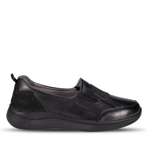 LIFE-D-G Kadın Deri Ayakkabı Siyah - Forelli