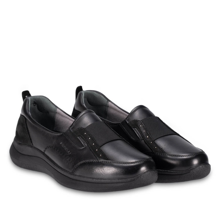 LIFE-D-G Kadın Deri Ayakkabı Siyah - Forelli (1)