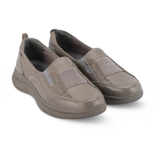 Forelli LIFE-D-G Kadın Deri Comfort Ayakkabı Stone - 2