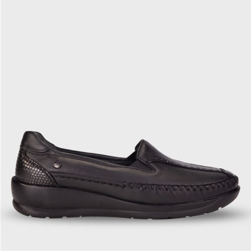 LINA-H Kadın Deri Ayakkabı Siyah - 1