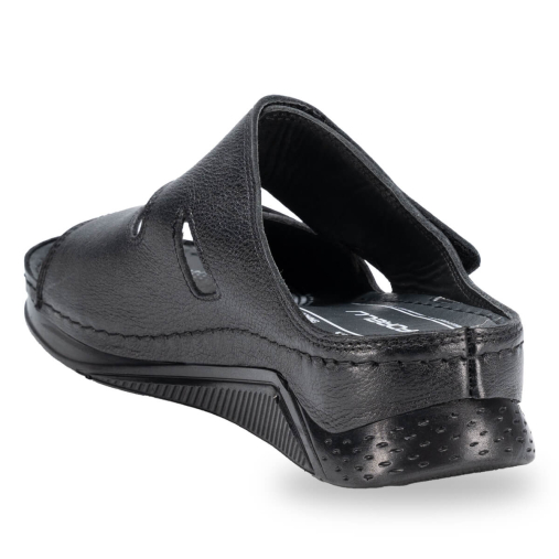 LINDA-G Kadın Deri Terlik Siyah - 3