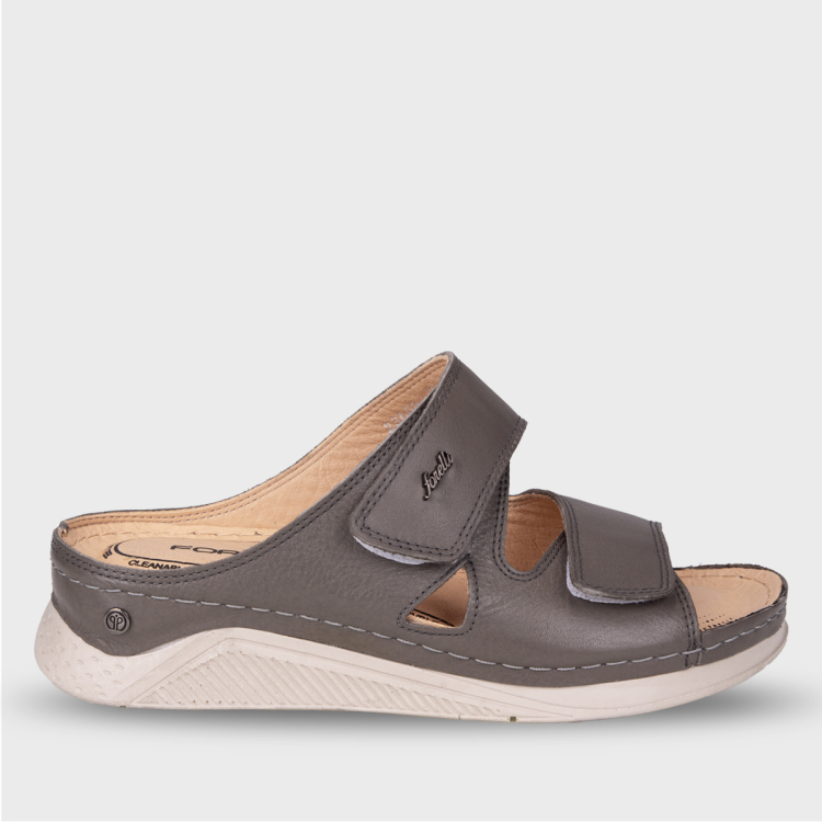 LINDA-G Kadın Deri Terlik Stone - Forelli