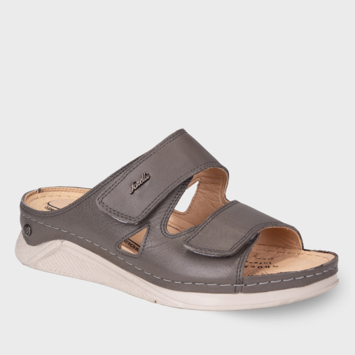 LINDA-G Kadın Deri Terlik Stone - 2