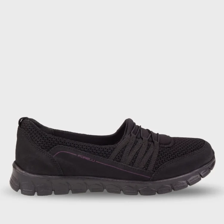 LISA-G Kadın Ayakkabı Siyah-Fuşya - Forelli