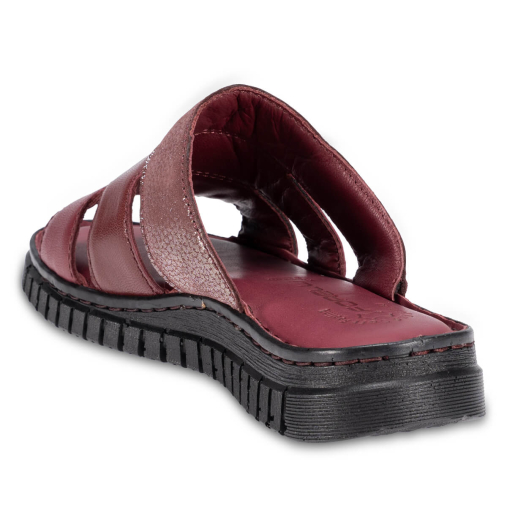 LUCI-G Kadın Deri Terlik Bordo - 4