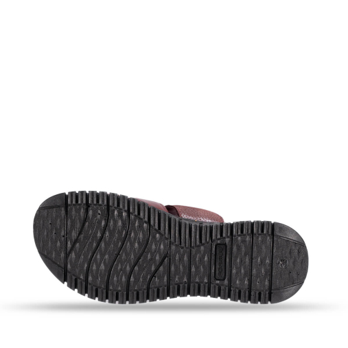 LUCI-G Kadın Deri Terlik Bordo - 6