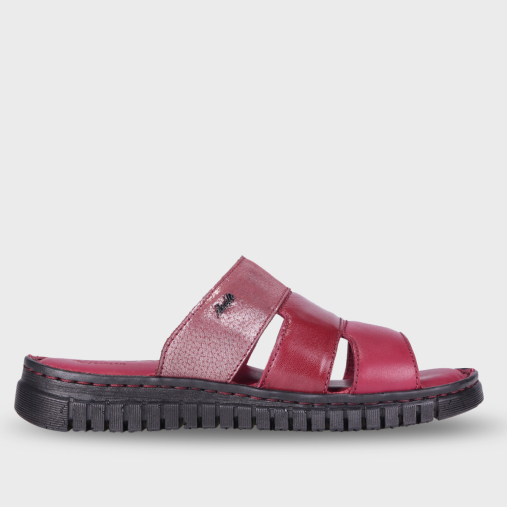 LUCI-G Kadın Deri Terlik Bordo - Forelli (1)