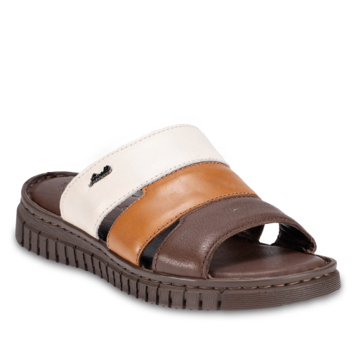 LUCI-G Kadın Deri Terlik Kahve - 3