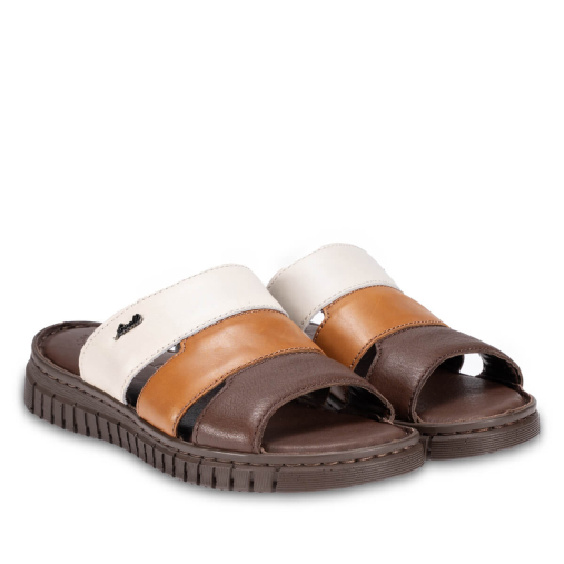 LUCI-G Kadın Deri Terlik Kahve - Forelli (1)