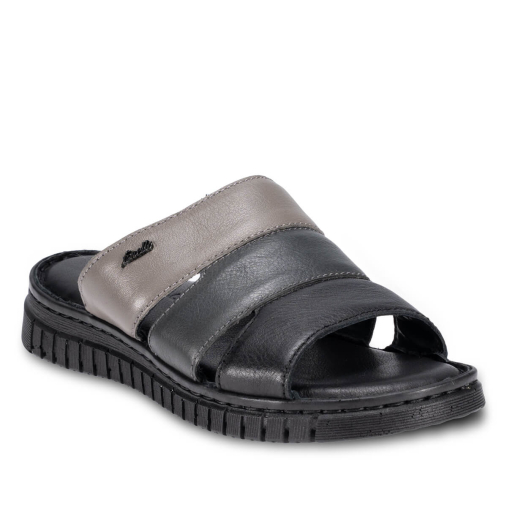 LUCI-G Kadın Deri Terlik Siyah - 4