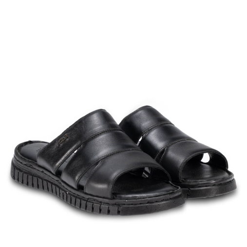 LUCI-G Kadın Deri Terlik Siyah-Soft - 3