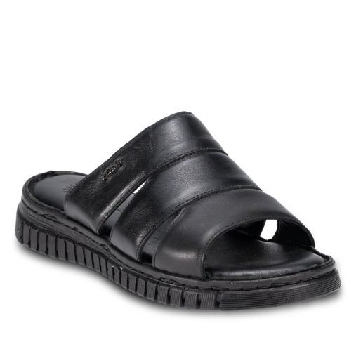 LUCI-G Kadın Deri Terlik Siyah-Soft - 4