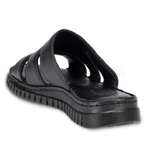 LUCI-G Kadın Deri Terlik Siyah-Soft - 5