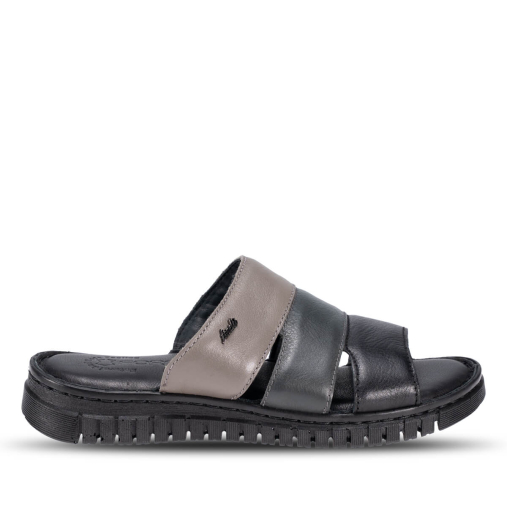 LUCI-G Kadın Deri Terlik Siyah 