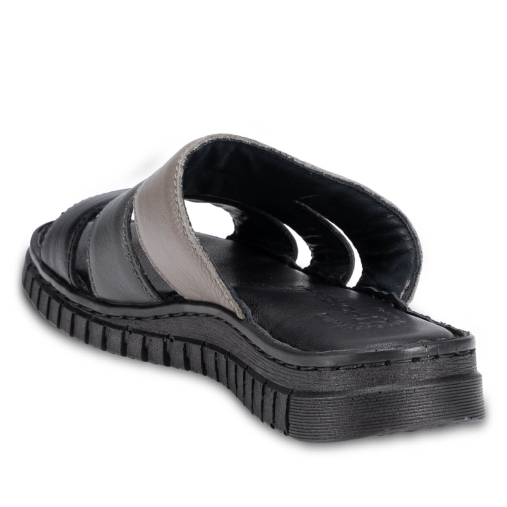 LUCI-G Kadın Deri Terlik Siyah - 4