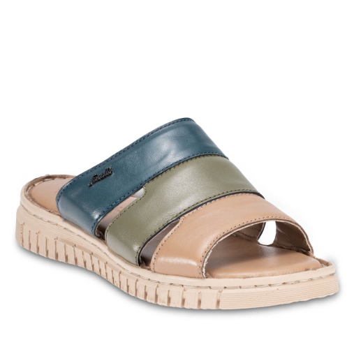 LUCI-G Kadın Deri Terlik Taba - 4