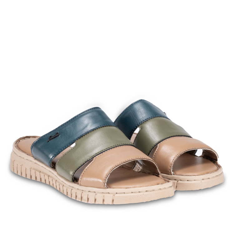 LUCI-G Kadın Deri Terlik Taba - Forelli (1)