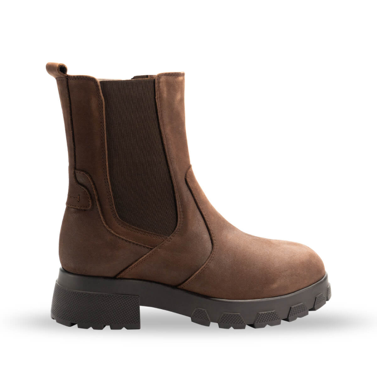 LUNA-G Kadın Deri Bot Kahve Nubuk - Forelli