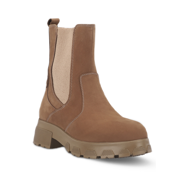 LUNA-G Kadın Deri Bot Kum Nubuk - Forelli