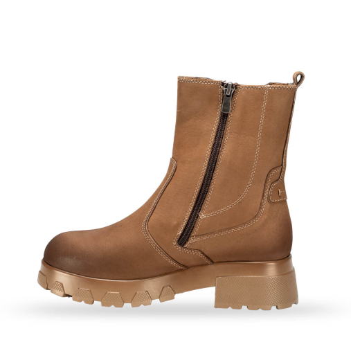 LUNA-G Kadın Deri Bot Kum Nubuk - 4