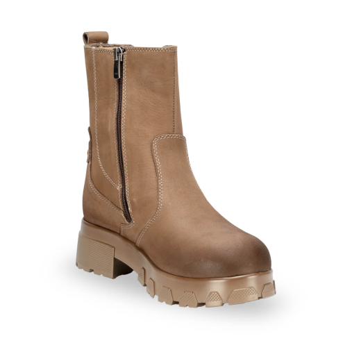 LUNA-G Kadın Deri Bot Kum Nubuk - 6