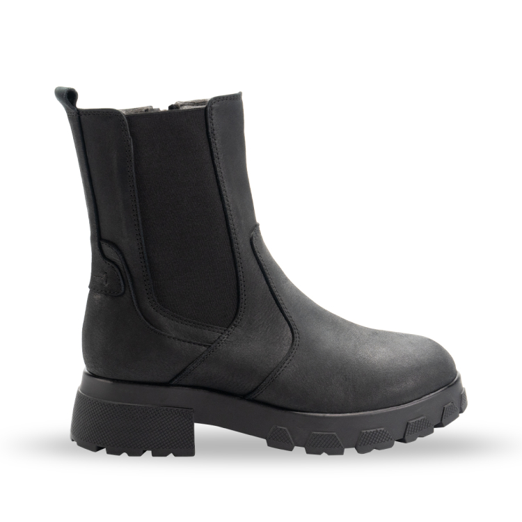 LUNA-G Kadın Deri Bot Siyah - Forelli