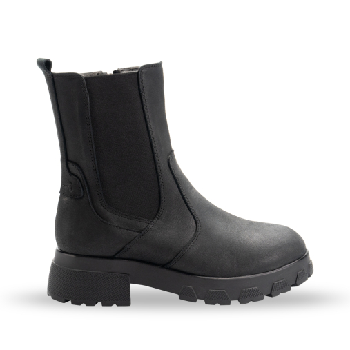 LUNA-G Kadın Deri Bot Siyah - Forelli
