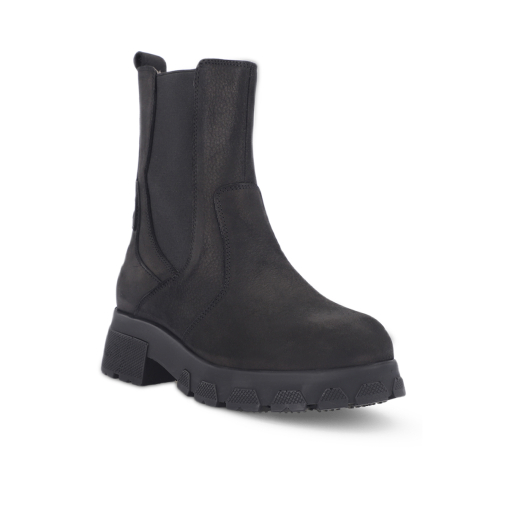 LUNA-G Kadın Deri Bot Siyah Nubuk 