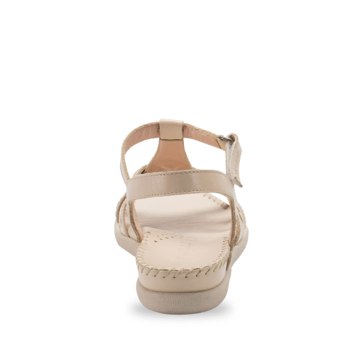LUPIN-G Kadın Deri Sandalet Bej - 3
