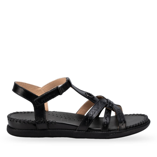 LUPIN-G Kadın Deri Sandalet Siyah 