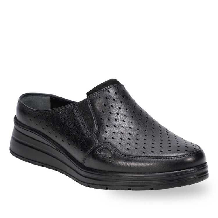 MANDI-H Kadın Deri Ayakkabı Siyah - Forelli (1)