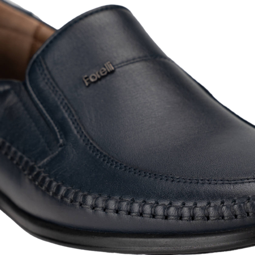 MANYAS-H Erkek Deri Ayakkabı Lacivert - 5