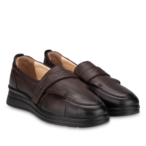 MAYA-H Kadın Deri Ayakkabı Kahve - Forelli (1)